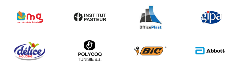 Logos de différents clients